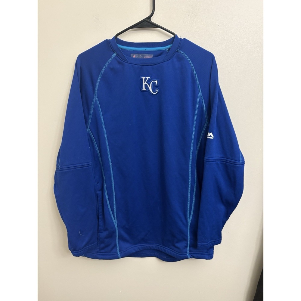 Majestic Therma Base Kansas City Royals Long Sleeve Warm Up Shirt M
